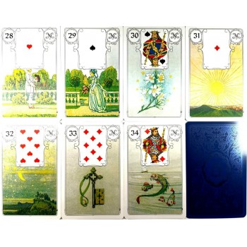 Lenormand Blue Owl Premium Edition kortos AGM